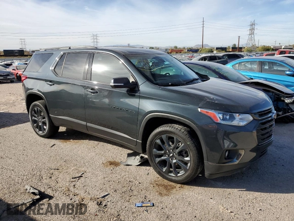 2021 Chevrolet Traverse RS with VIN 1GNERJKW8MJ176305, listed as a Copart auction lot 82169024 with 78,966 mi miles and Salvage Title. Bid and sale history available at carsss.com. Image 4.