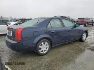 2003 Cadillac CTS with VIN 1G6DM57N330120435, listed as a Copart auction lot 43717145 with 63,895 mi miles and Salvage Title. Bid and sale history available at carsss.com. Image 3.
