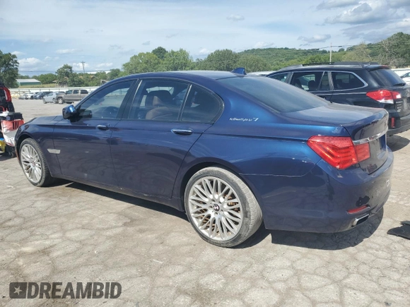 2012 BMW 7 Series with VIN WBAKX6C58CC197207, listed as a Copart auction lot 84153784 with 130,049 mi miles and Salvage title. Bid and sale history available at DreamBid. Image 2.