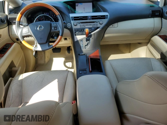 2011 Lexus RX 350 with VIN 2T2ZK1BA2BC062064, listed as a Copart auction lot 53450035 with 75,075 mi miles and Salvage Title. Bid and sale history available at DreamBid. Image 8.