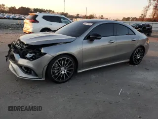 2021 Mercedes-Benz CLA with VIN W1K5J5BBXMN186708, listed as a Copart auction lot 83515554 with 54,574 mi miles and Salvage Title. Bid and sale history available at carsss.com. Image 1.