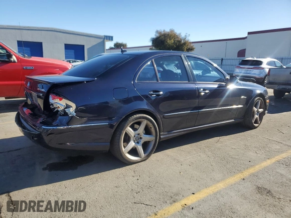 2007 Mercedes-Benz E 63 AMG with VIN WDBUF77X67B008192, listed as a Copart auction lot 82449274 with 125,126 mi miles and Salvage Title. Bid and sale history available at carsss.com. Image 3.