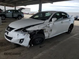 2012 Lexus IS 250 with VIN JTHBF5C26C5181502, listed as a Copart auction lot 47047335 with 184,726 mi miles and Salvage Title. Bid and sale history available at DreamBid. Image 1.