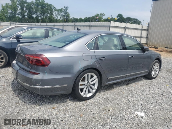 2017 Volkswagen Passat SE with VIN 1VWGT7A35HC002325, listed as a Copart auction lot 57383065 with 39,016 mi miles and Salvage title. Bid and sale history available at DreamBid. Image 3.