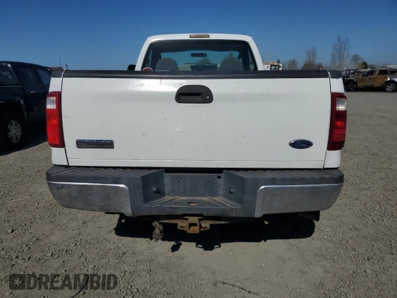 2008 Ford F-250 with VIN 1FTSF20R08EB11969, listed as a Copart auction lot 46928275 with 126,135 mi miles and Salvage title. Bid and sale history available at DreamBid. Image 6.