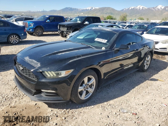 2015 Ford Mustang V6 with VIN 1FA6P8AM9F5392144, listed as a Copart auction lot 56147875 with 152,322 mi miles and Salvage title. Bid and sale history available at DreamBid. Image 1.