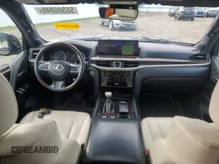 2019 Lexus LX 570 with VIN JTJHY7AX0K4292290, listed as a Copart auction lot 55386945 with 29,271 mi miles and Salvage Title. Bid and sale history available at DreamBid. Image 8.