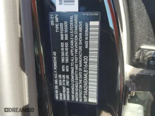 2021 Porsche Macan with VIN WP1AA2A5XMLB16400, listed as a Copart auction lot 45990755 with 0 mi miles and Salvage Title. Bid and sale history available at carsss.com. Image 13.