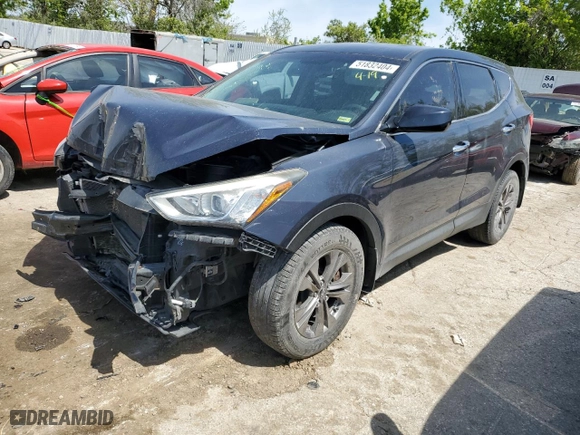 2013 Hyundai Santa Fe Sport with VIN 5XYZT3LB5DG020323, listed as a Copart auction lot 51832404 with 0 mi miles and Salvage Title. Bid and sale history available at carsss.com. Image 1.