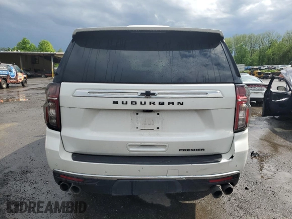 2023 Chevrolet Suburban Premier z VIN 1GNSKFKD0PR161497, wystawiony jako Copart lot #55733695 z przebiegiem 121 198 mil mil oraz Szkoda całkowita • Salvage title. Historia ofert i sprzedaży dostępna na DreamBid. Obrazek 6.