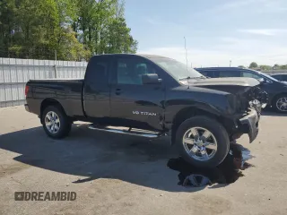 2008 Nissan Titan XE with VIN 1N6BA06A28N330045, listed as a Copart auction lot 52288595 with 211,906 mi miles and Salvage Title. Bid and sale history available at carsss.com. Image 4.
