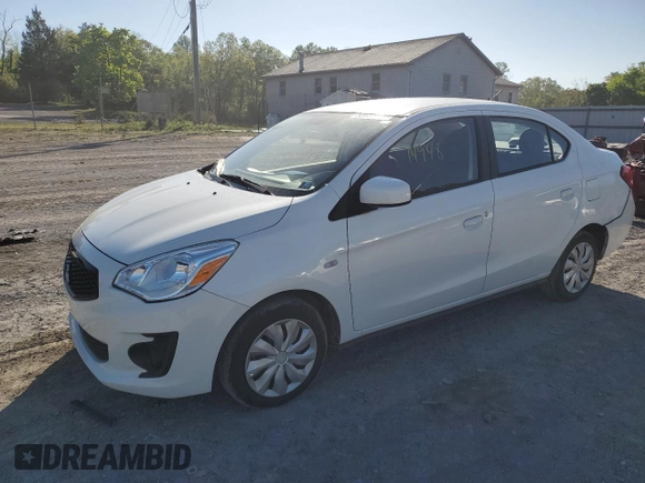 2020 Mitsubishi Mirage G4 ES with VIN ML32F3FJ2LHF07082, listed as a Copart auction lot 53023144 with 14,948 mi miles. Bid and sale history available at carsss.com. Image 1.