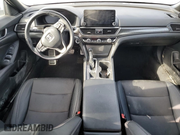 2019 Honda Accord Sedan Sport 1.5T with VIN 1HGCV1F31KA144144, listed as a Copart auction lot 42144335 with Not Provided miles and Salvage Title. Bid and sale history available at carsss.com. Image 8.