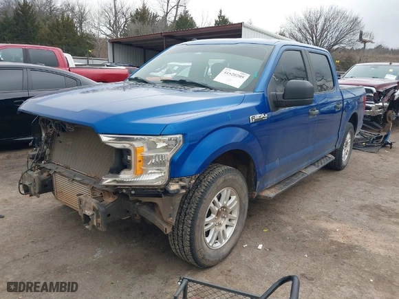 2018 Ford F-150 XL with VIN 1FTEW1CPXJKF74789, listed as a IAAI auction lot 41520205 with 145,658 mi miles. Bid and sale history available at carsss.com. Image 2.