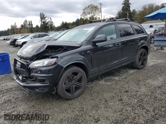 2013 Audi Q7 Prestige with VIN WA1WMAFE3DD015379, listed as a Copart auction lot 77213144 with 111,033 mi miles and Salvage title. Bid and sale history available at DreamBid. Image 1.
