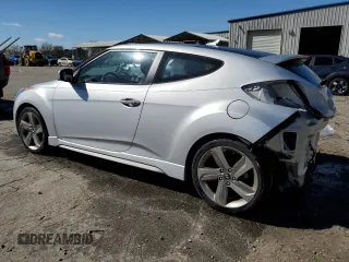 2014 Hyundai Veloster Turbo with VIN KMHTC6AE8EU183757, listed as a Copart auction lot 47384425 with 82,561 mi miles and Salvage Title. Bid and sale history available at carsss.com. Image 2.