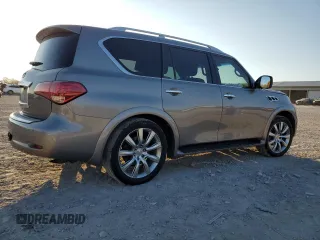 2012 Infiniti QX56 8-passenger with VIN JN8AZ2NC3C9318000, listed as a Copart auction lot 78378544 with 170,100 mi miles and Salvage Title. Bid and sale history available at carsss.com. Image 3.
