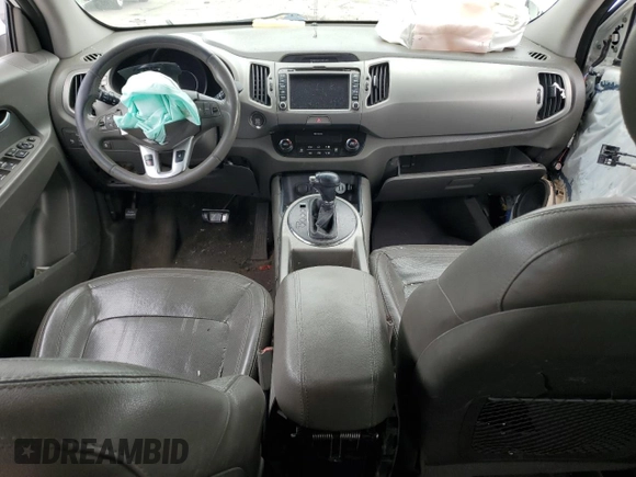 2013 Kia Sportage EX with VIN KNDPCCA29D7539463, listed as a Copart auction lot 58605095 with 143,533 mi miles and Salvage title. Bid and sale history available at DreamBid. Image 8.