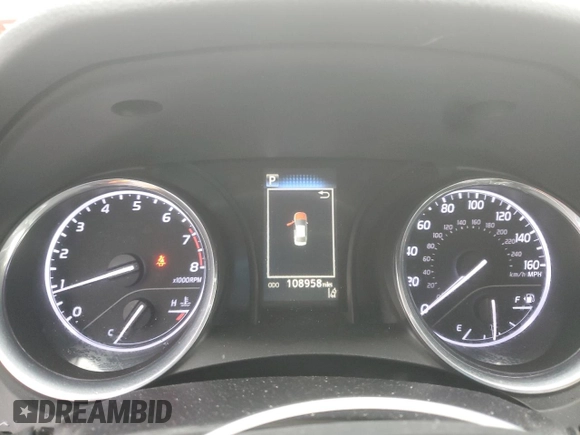 2019 Toyota Camry LE with VIN 4T1B11HK4KU715047, listed as a Copart auction lot 50161415 with 108,958 mi miles and Salvage Title. Bid and sale history available at carsss.com. Image 9.