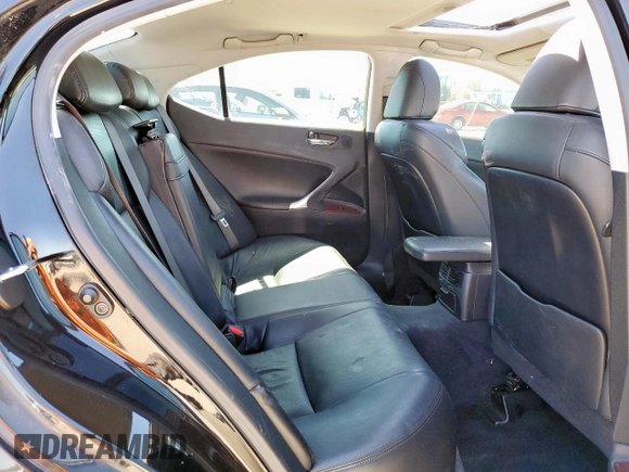 2007 Lexus IS 350 with VIN JTHBE262972009629, listed as a Copart auction lot 57758295 with 155,577 mi miles and Clean title. Bid and sale history available at DreamBid. Image 10.