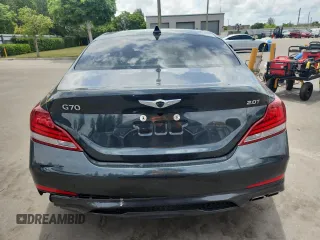 2021 Genesis G70 2.0T with VIN KMTG34LA8MU074008, listed as a Copart auction lot 62692345 with 33,204 mi miles and Salvage title. Bid and sale history available at DreamBid. Image 6.