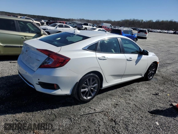 2019 Honda Civic Sedan EX with VIN 19XFC1F33KE011691, listed as a Copart auction lot 49576805 with 40,782 mi miles and Salvage Title. Bid and sale history available at carsss.com. Image 3.