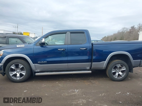 2019 Ram 1500 Laramie with VIN 1C6SRFDT9KN588340, listed as a IAAI auction lot 41717183 with 56,623 mi miles. Bid and sale history available at carsss.com. Image 14.