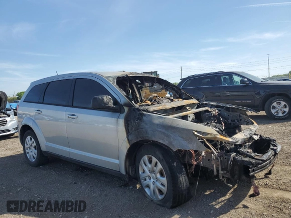 2014 Dodge Journey American Value with VIN 3C4PDCAB4ET150790, listed as a Copart auction lot 56643415 with Not provided miles and Salvage title. Bid and sale history available at DreamBid. Image 4.