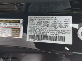 2023 Acura RDX w/Technology Package with VIN 5J8TC1H58PL004902, listed as a IAAI auction lot 41464867 with 11,970 mi miles. Bid and sale history available at carsss.com. Image 9.