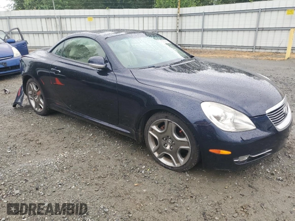 2007 Lexus SC 430 with VIN JTHFN45Y979013870, listed as a Copart auction lot 63039145 with 172,949 mi miles and Salvage title. Bid and sale history available at DreamBid. Image 4.