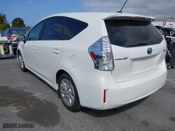 2012 Toyota Prius v Two with VIN JTDZN3EU6C3137453, listed as a IAAI auction lot 41889133 with 169,504 mi miles. Bid and sale history available at carsss.com. Image 3.