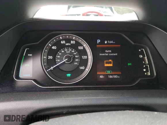 2022 Hyundai Ioniq Blue with VIN KMHC65LC5NU268231, listed as a Copart auction lot 51711085 with 186,180 mi miles and Salvage title. Bid and sale history available at DreamBid. Image 9.
