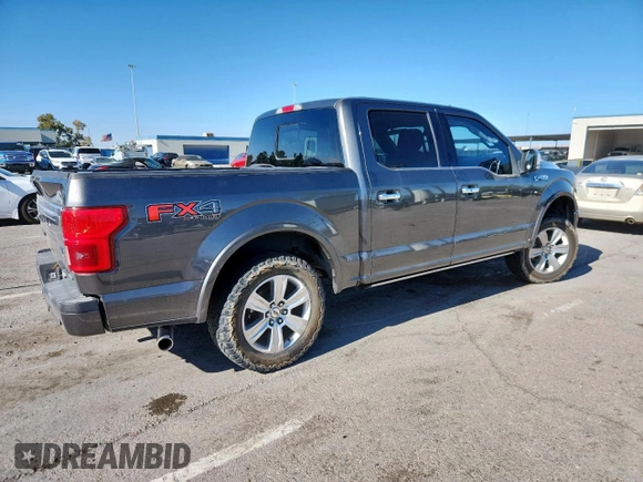 2018 Ford F-150 XL with VIN 1FTEW1EG6JFC62863, listed as a Copart auction lot 59218255 with 125,198 mi miles and Salvage title. Bid and sale history available at DreamBid. Image 3.