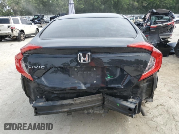 2017 Honda Civic LX with VIN 2HGFC2F56HH539666, listed as a Copart auction lot 58782925 with 108,319 mi miles and Salvage title. Bid and sale history available at DreamBid. Image 6.