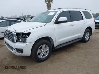 2018 Toyota Sequoia SR5 with VIN 5TDBY5G13JS165133, listed as a IAAI auction lot 42034441 with 121,474 mi miles. Bid and sale history available at carsss.com. Image 17.