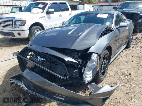 2023 Ford Mustang EcoBoost with VIN 1FA6P8TH6P5105487, listed as a IAAI auction lot 41877024 with 24,066 mi miles. Bid and sale history available at carsss.com. Image 6.