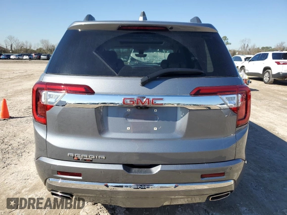 2021 GMC Acadia Denali with VIN 1GKKNPLS6MZ205103, listed as a Copart auction lot 42973675 with 39,506 mi miles and Salvage Title. Bid and sale history available at carsss.com. Image 6.
