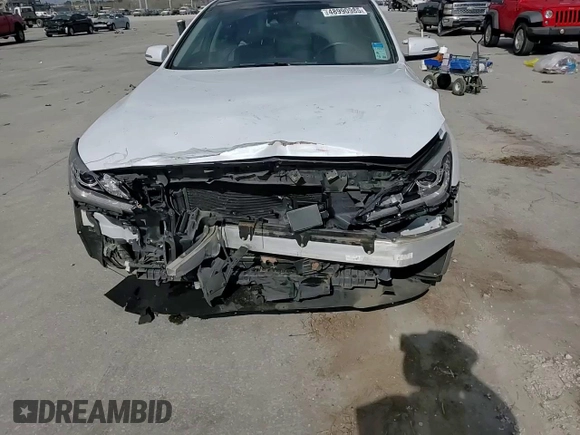 2015 Hyundai Genesis 3.8L with VIN KMHGN4JE2FU097748, listed as a Copart auction lot 48990985 with 122,687 mi miles and Salvage Title. Bid and sale history available at carsss.com. Image 11.