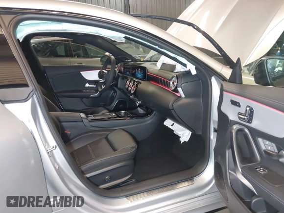 2025 Mercedes-Benz CLA with VIN W1K5J5BBXSN531314, listed as a IAAI auction lot 41998810 with 102 mi miles. Bid and sale history available at carsss.com. Image 5.