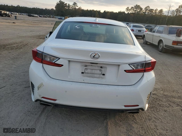 2015 Lexus RC 350 with VIN JTHHE5BC2F5005364, listed as a Copart auction lot 75643834 with 125,650 mi miles and Salvage Title. Bid and sale history available at carsss.com. Image 6.