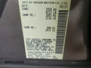 2015 Nissan Altima SV z VIN 1N4AL3AP6FC455327, wystawiony jako Copart lot #58084375 z przebiegiem 200 858 mil mil oraz Szkoda całkowita • Salvage title. Historia ofert i sprzedaży dostępna na DreamBid. Obrazek 12.
