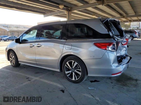 2020 Honda Odyssey Elite with VIN 5FNRL6H92LB059920, listed as a Copart auction lot 49993995 with 40,737 mi miles and Salvage Title. Bid and sale history available at DreamBid. Image 2.
