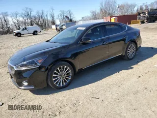 2017 Kia Cadenza Premium with VIN KNALB4J17H5046720, listed as a Copart auction lot 48330645 with 77,930 mi miles and Salvage Title. Bid and sale history available at carsss.com. Image 1.
