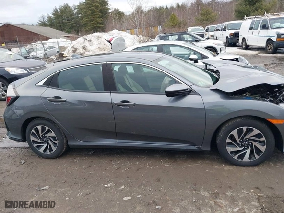2018 Honda Civic Hatchback LX with VIN SHHFK7H23JU428696, listed as a IAAI auction lot 41742798 with NaN miles. Bid and sale history available at carsss.com. Image 13.