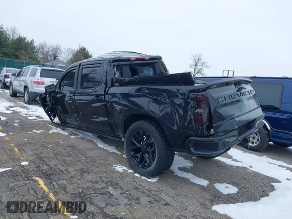 2022 Chevrolet Silverado 1500 LT Trail Boss with VIN 1GCPYFEDXNZ233067, listed as a IAAI auction lot 41618201 with 75,673 mi miles and . Bid and sale history available at DreamBid. Image 3.