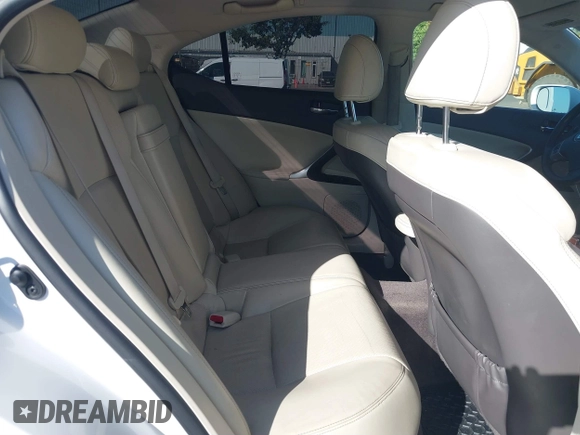 2012 Lexus IS 250 with VIN JTHBF5C23C5173325, listed as a IAAI auction lot 41612562 with Not provided miles and . Bid and sale history available at DreamBid. Image 8.