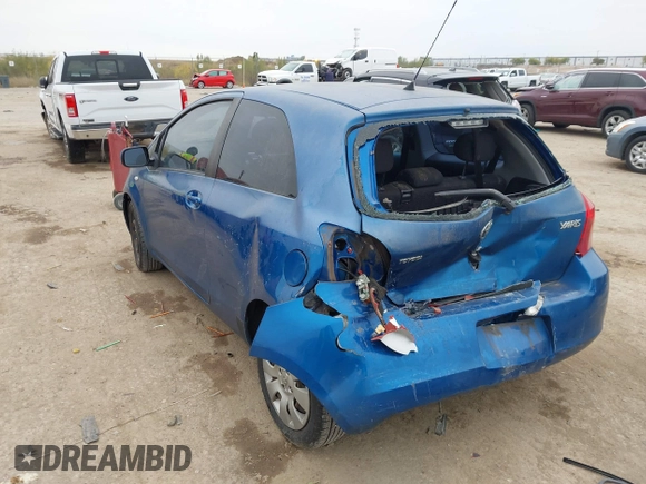 2008 Toyota Yaris with VIN JTDJT923985204821, listed as a IAAI auction lot 40946265 with 136,507 mi miles. Bid and sale history available at carsss.com. Image 3.