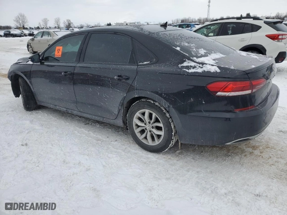 2020 Volkswagen Passat 2.0T S with VIN 1VWAA7A37LC021933, listed as a Copart auction lot 88478705 with 0 mi miles and Salvage Title. Bid and sale history available at carsss.com. Image 2.