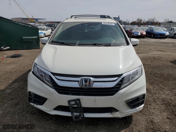 2019 Honda Odyssey EX-L with VIN 5FNRL6H78KB113749, listed as a Copart auction lot 49448935 with 72,380 mi miles and Salvage Title. Bid and sale history available at carsss.com. Image 5.