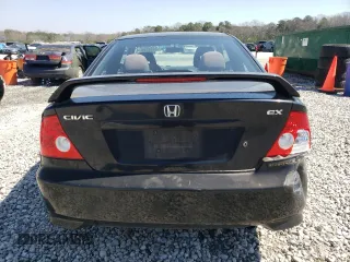 2005 Honda Civic EX with VIN 1HGEM21955L027043, listed as a Copart auction lot 48869745 with 214,072 mi miles and Salvage Title. Bid and sale history available at carsss.com. Image 6.